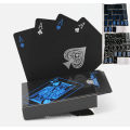 Hochwertiger Plastik PVC Poker wasserdichte schwarze Spielkarten kreativer Geschenk Langlebiger Poker